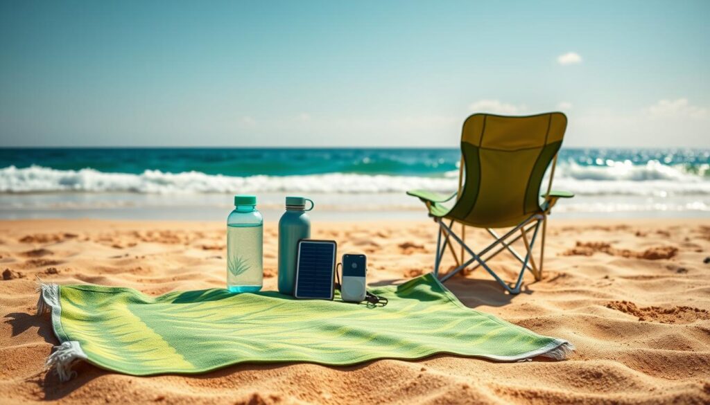Eco-friendly compact beach towel for sustainable travel Eco-friendly compact beach towel for sustainable travel