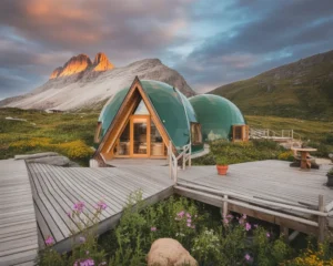 Luxury eco travel destinations showcasing sustainable and opulent lodges worldwide.