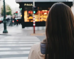 Solo traveler enjoying a safe adventure with safety tips in hand.
